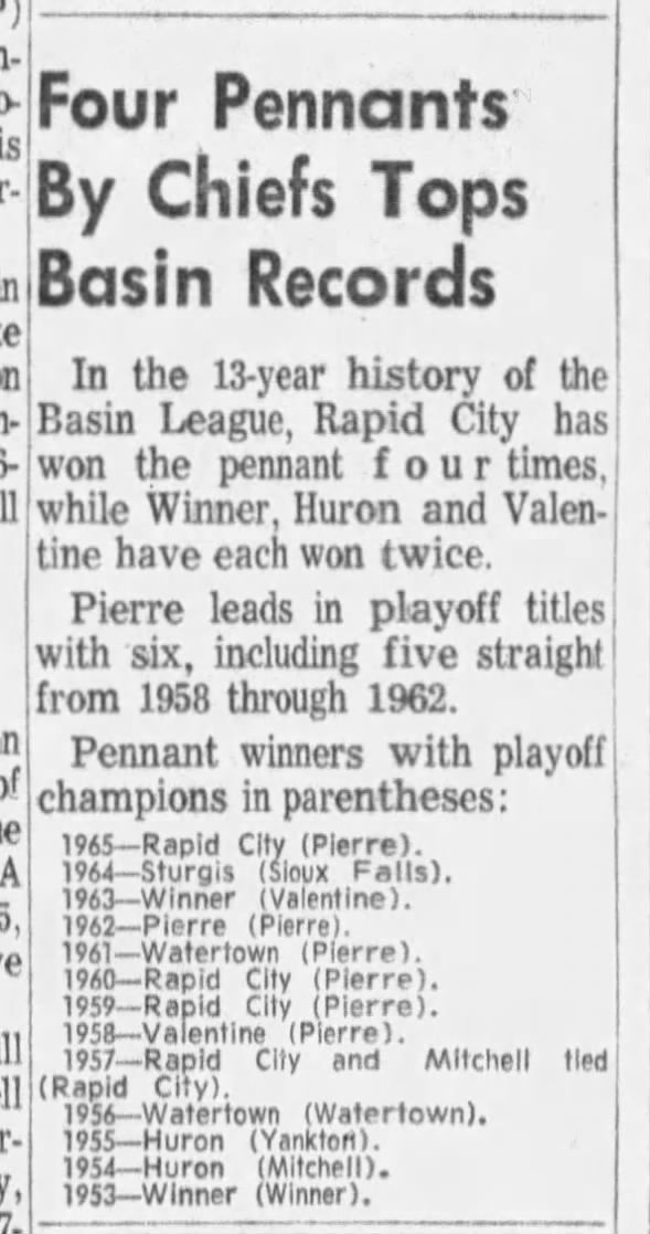 Clipping from Rapid City Journal